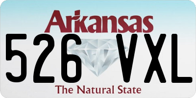 AR license plate 526VXL