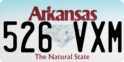 AR license plate 526VXM