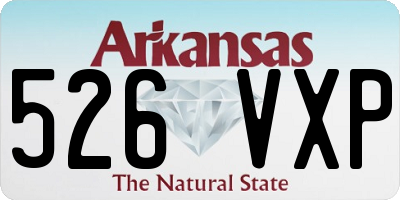 AR license plate 526VXP