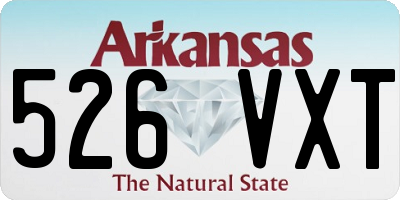 AR license plate 526VXT