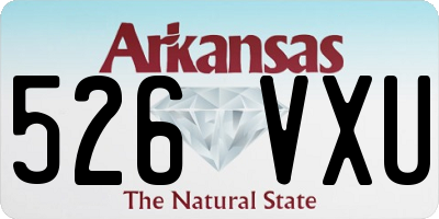 AR license plate 526VXU