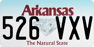 AR license plate 526VXV