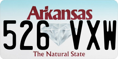 AR license plate 526VXW