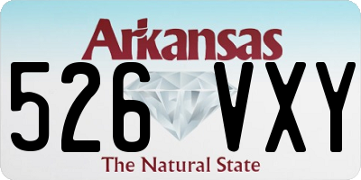 AR license plate 526VXY