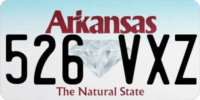 AR license plate 526VXZ