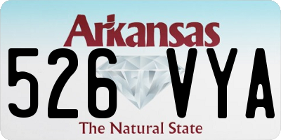 AR license plate 526VYA