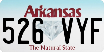 AR license plate 526VYF