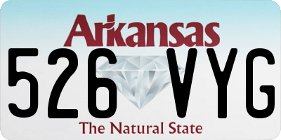 AR license plate 526VYG