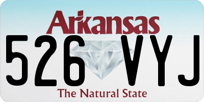 AR license plate 526VYJ