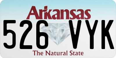 AR license plate 526VYK