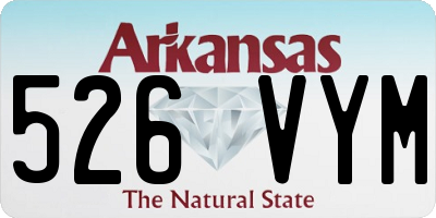 AR license plate 526VYM