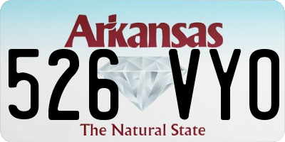 AR license plate 526VYO