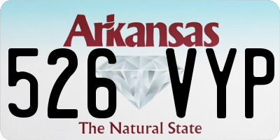 AR license plate 526VYP