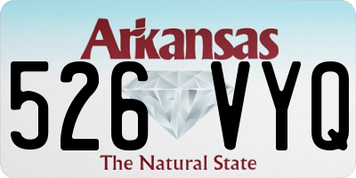 AR license plate 526VYQ