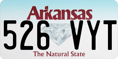 AR license plate 526VYT