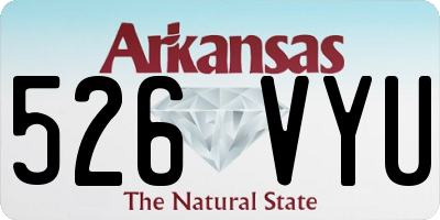 AR license plate 526VYU