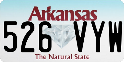 AR license plate 526VYW