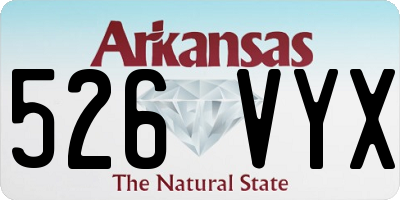 AR license plate 526VYX