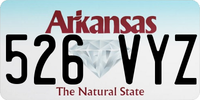 AR license plate 526VYZ
