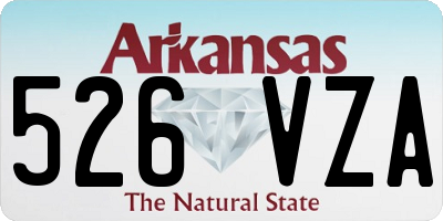AR license plate 526VZA