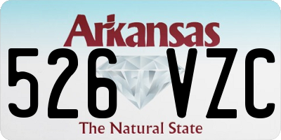 AR license plate 526VZC