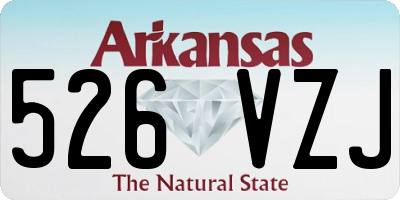 AR license plate 526VZJ