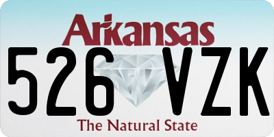 AR license plate 526VZK