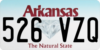 AR license plate 526VZQ