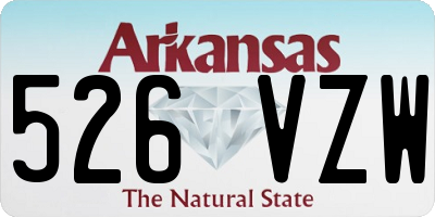 AR license plate 526VZW