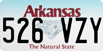 AR license plate 526VZY