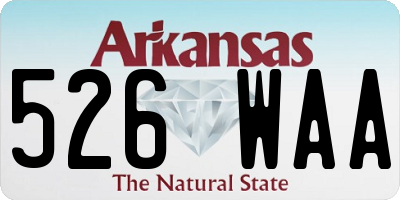 AR license plate 526WAA