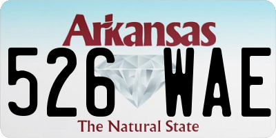 AR license plate 526WAE