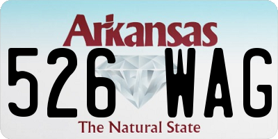 AR license plate 526WAG