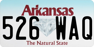 AR license plate 526WAQ