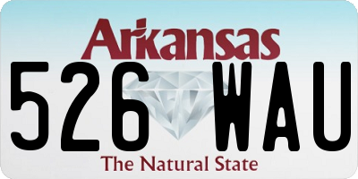AR license plate 526WAU