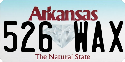 AR license plate 526WAX