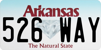 AR license plate 526WAY