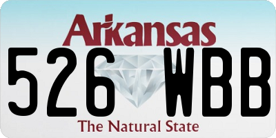 AR license plate 526WBB