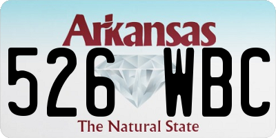 AR license plate 526WBC