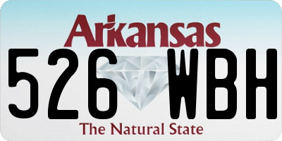 AR license plate 526WBH