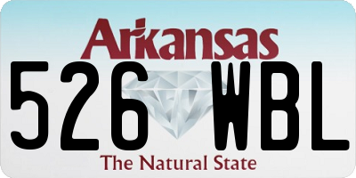 AR license plate 526WBL