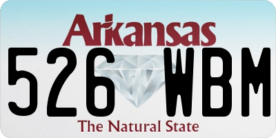AR license plate 526WBM