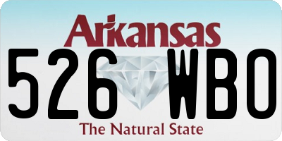 AR license plate 526WBO