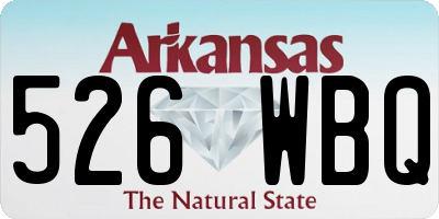 AR license plate 526WBQ