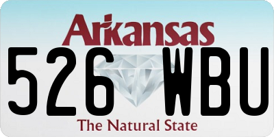 AR license plate 526WBU