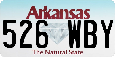 AR license plate 526WBY