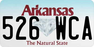 AR license plate 526WCA