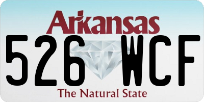 AR license plate 526WCF