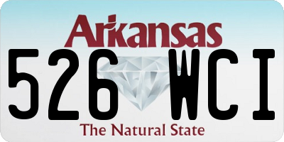 AR license plate 526WCI