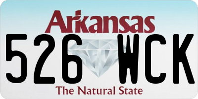 AR license plate 526WCK